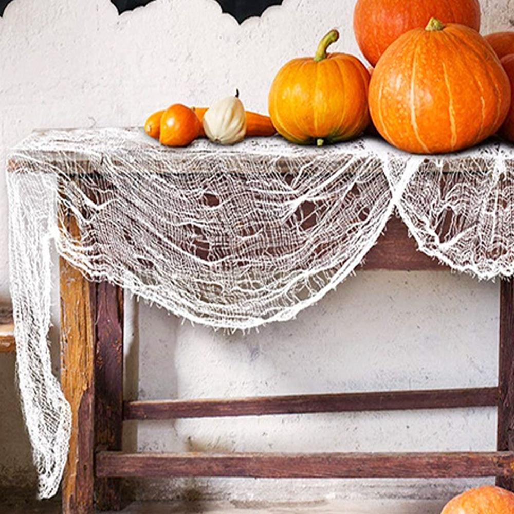 Horror Halloween Decoration Black Gauze Artificial Spider Web For Halloween Party Home Decor Scary Scene Prop