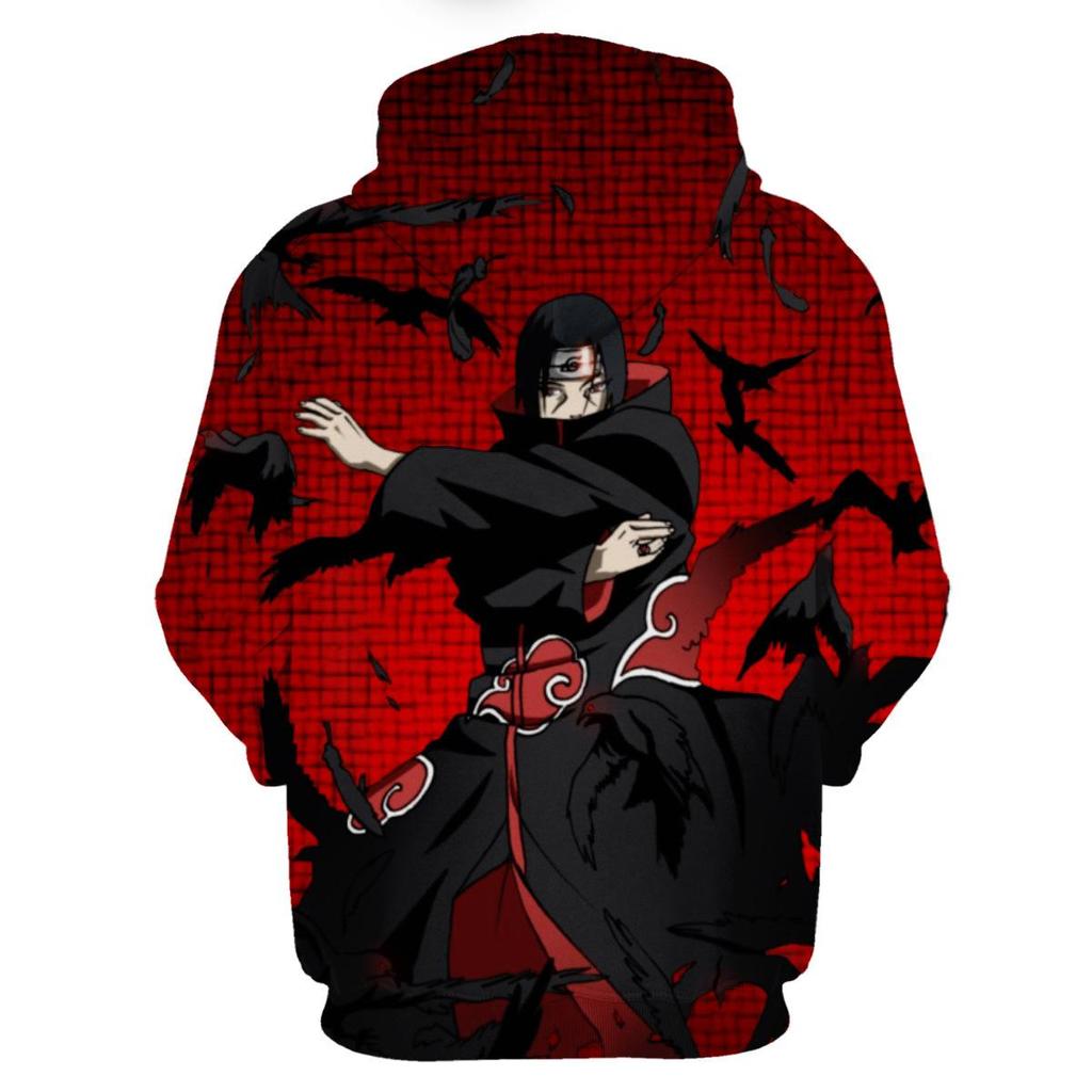 Naruto 3D-Druck Hoodie für Paare - Frühling/Herbst Stil Sportbekleidung