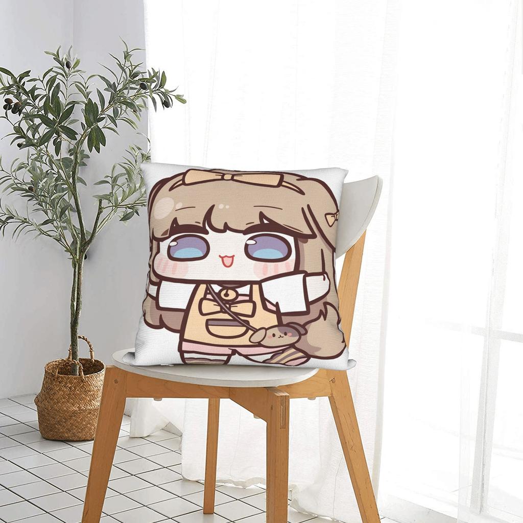 Kawaii Gaming T-Trickcals Pillow Cover Vintage Pillow Case For Sofa Couch Bed Living Room Square Pillowcases Gift