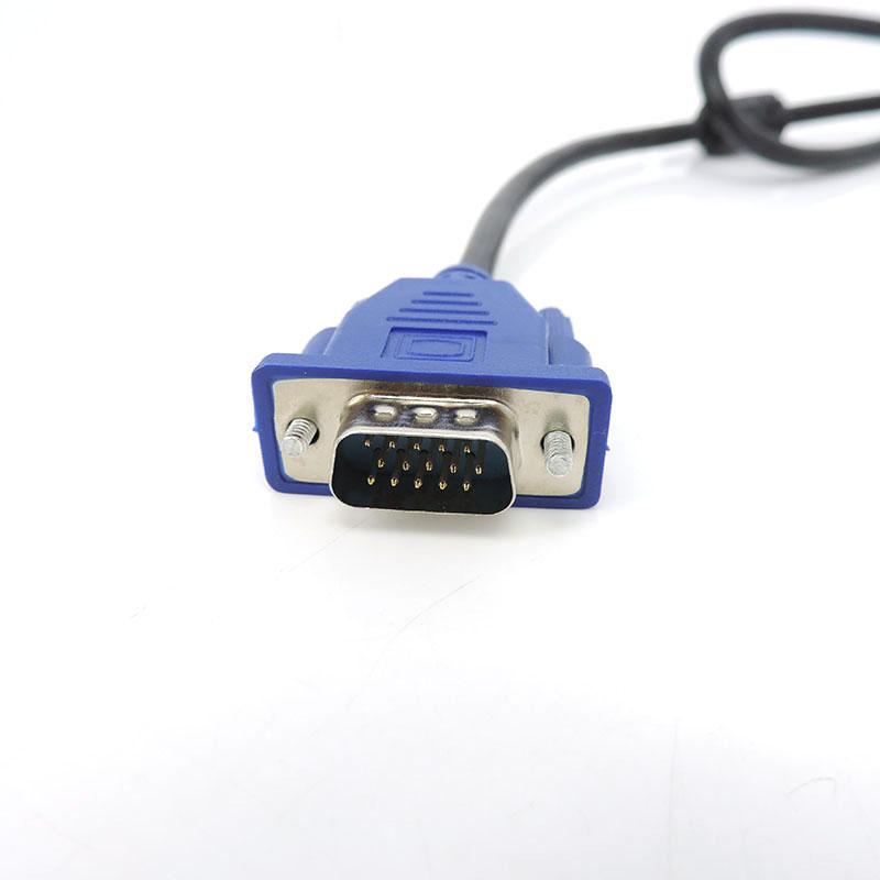 1.5m 1080P VGA Extension Cable HD 3+6 Male To Male 15PIN Wire Copper Core Connector Cord for PC Computer Monitor Projector