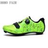 Tienda de ciclismo de moda para hombre y mujer, zapatos autoblocantes para ciclismo de carretera, zapatillas antideslizantes transpirables, zapatos de talla grande 46,47