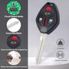 Black Plastic 4-Button Keyless Entry Remote Key Fob Replacement for Mitsubishi Lancer 2008-2015 (FCC:OUCG8D-625M-A P/N:6370A477)