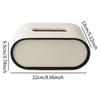 PU Leather Tissue Box Paper Tissue Box Holder Decorative Tissue Holder for Night Stands Vanity Countertop Tabletop Bathroom Car