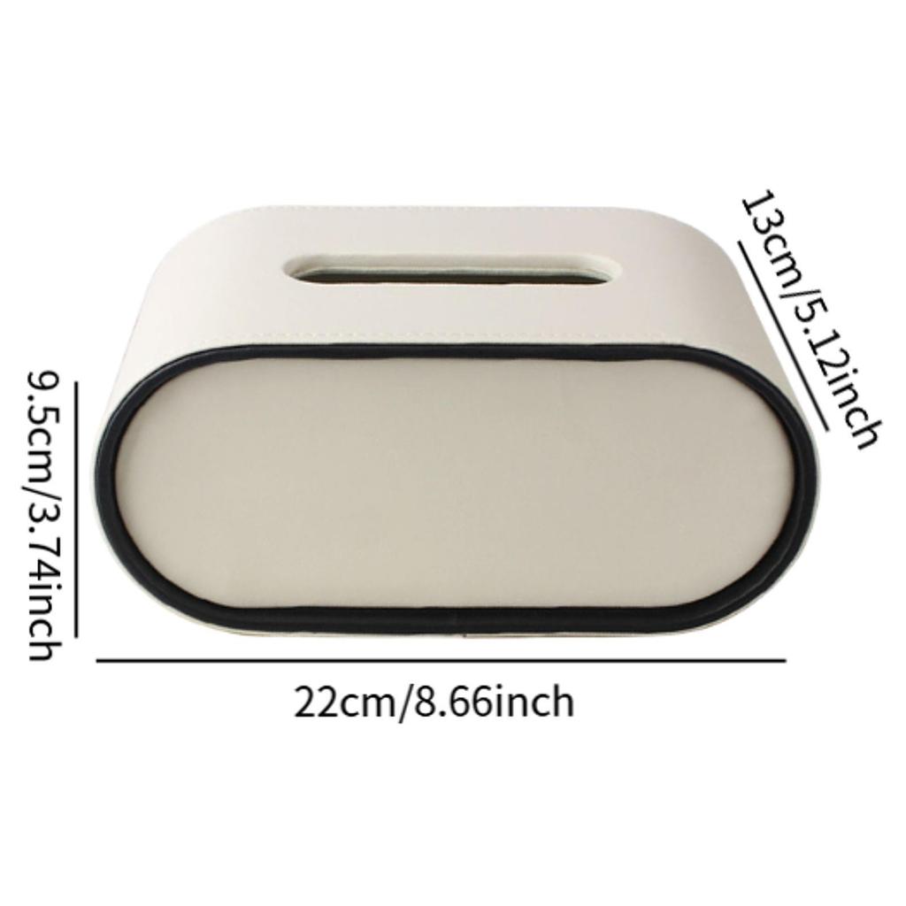 PU Leather Tissue Box Paper Tissue Box Holder Decorative Tissue Holder for Night Stands Vanity Countertop Tabletop Bathroom Car