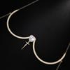 Golden Cross Heart Bra Chain Western Nightclub Sexy Rhinestone Body Chain Women