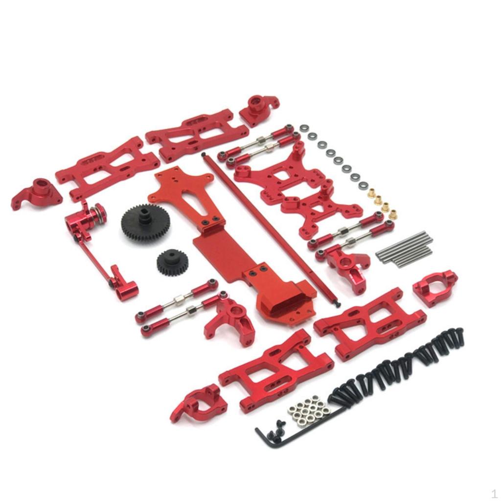 Metal Kit 1:14 Scale RC Car Parts with Hardware Machined Damping System Link Mount for Hobbyists,