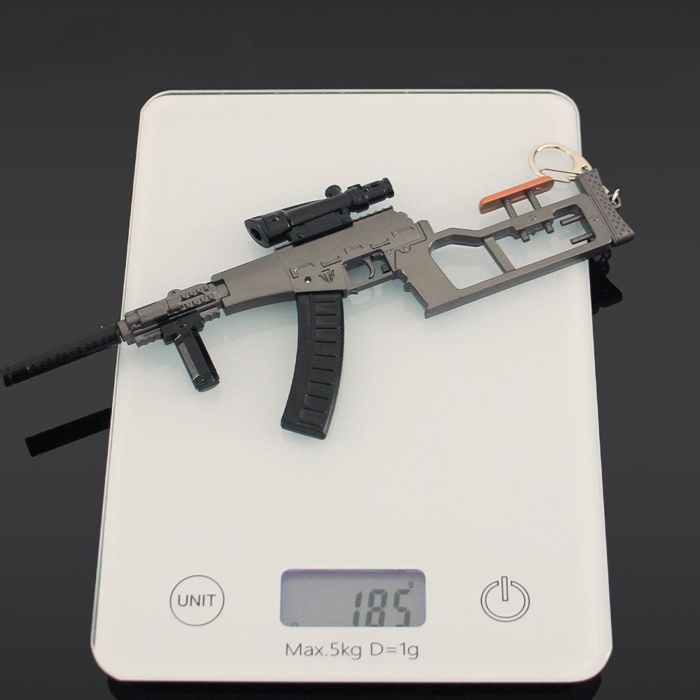 22cm/8.66in Breaking Through Guns Toy Cosplay Game Peripherals Keychains Model Props Pendant Disassemble Outdoor Ornaments Gift