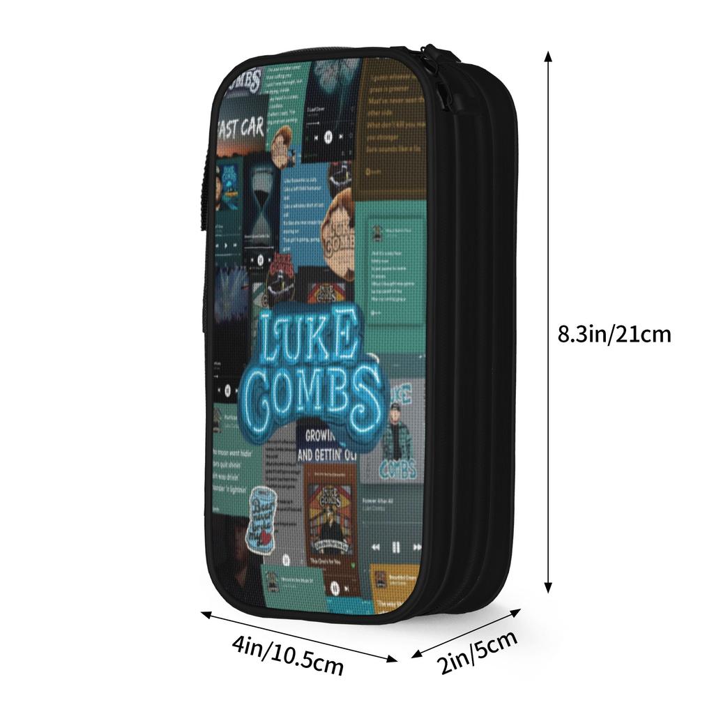 Lukes Combs Tour 2026 Pencil Cases Fashion   Pen Holder Bag Girl Boy Large Storage Students School Gift Pencilcases