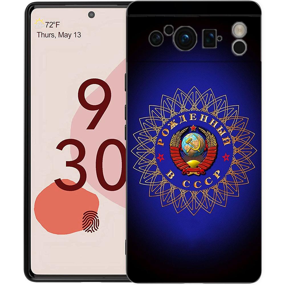 

Vintage USSR CCCP Phone Case Cover for Google Pixel 8 7 6 7A 6A Pro 5G Shockproof Silicone Soft 9 8 Pro XL 5G Shell Coque Bags Pixel 6 5g