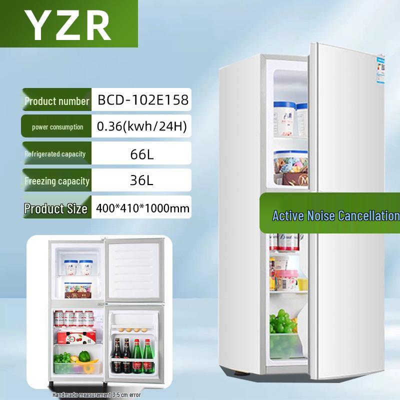 First-Class Energy-Saving Mini Fridge: Compact Double-Door Refrigerator for Home, Office, Dorm, or Rental Room