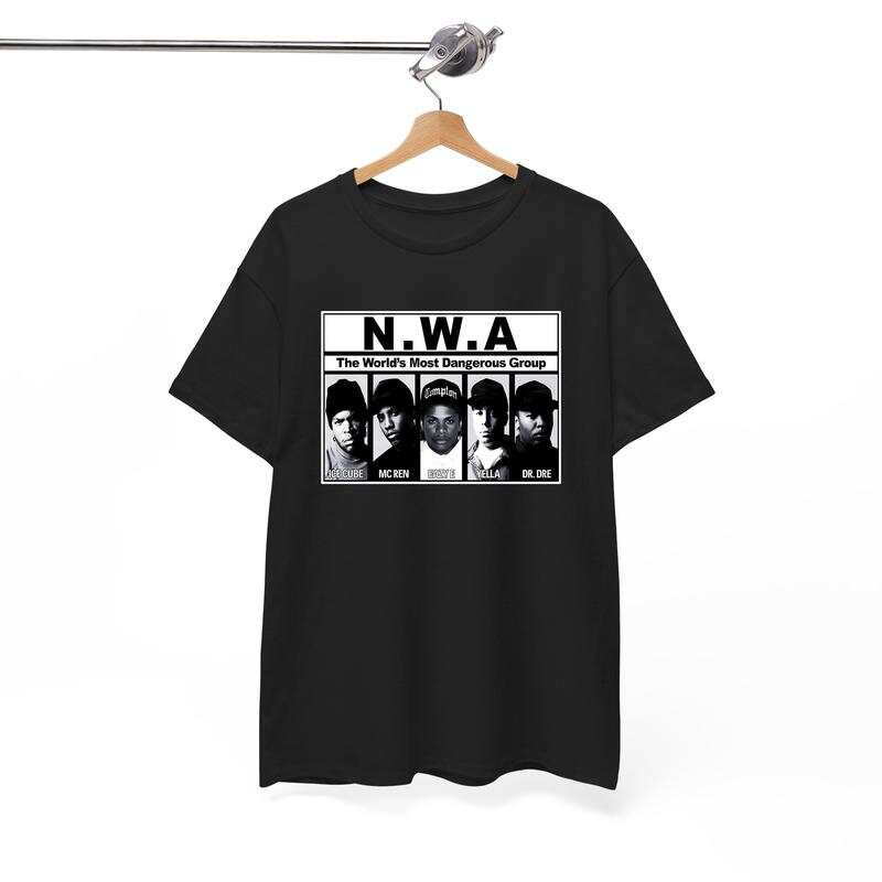 

NWA unisex T-shirts, N.W.A. merchandise tour hip-hop rap T-shirts for men and women. XXL