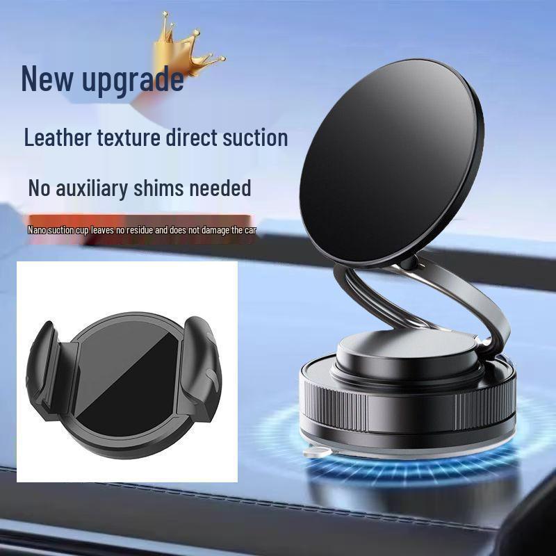 Multifunctional Anti-Shake Magnetic Phone Holder with Vacuum Suction Cup for Car Consoles