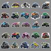100 Monster Truck Stickers - Trendy Big Foot Car Series, Waterproof for Helmets, Suitcases, Diaries & DIY