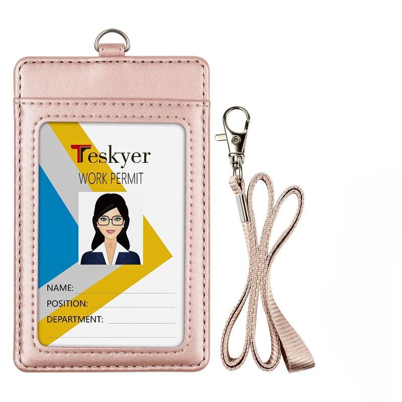 Card Bag, Card Cover, Change Bag, Women's High-end Wallet, Badge with Lanyard, Multi-card Position, Simple Anti-degaussing Card Bag.