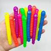 5 STÜCKE Farbige Raupe Pull Wurm Nudel Zappeln Spielzeug Stretch String TPR Seil Anti Stress String Stressabbau Autismus Vent Spielzeug