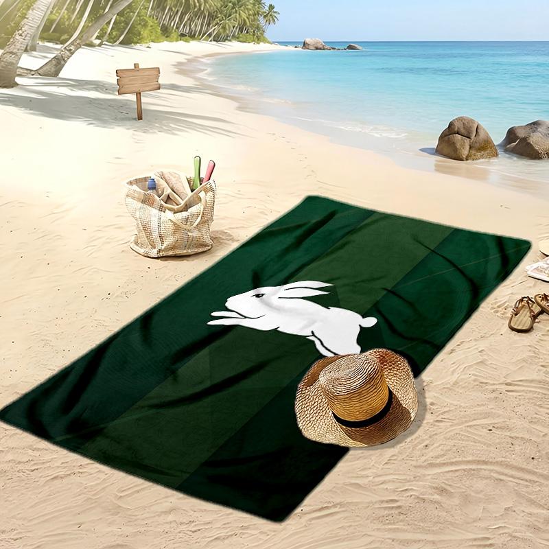 South Sydney Rabbitohs Strandtuch Druck Weich Tragbar Schnell?Trockenes Handtuch für Pool Sommerurlaub Outdoor Sport