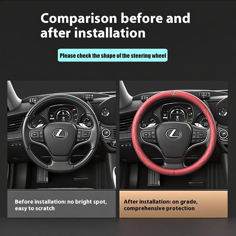 Lexus Car Steering Wheel Protect Cover Auto Accessories For Lexus F SPORT ES RX NX LS UX LM LX GX LC RZ IS CT GS RC HS SC LBX
