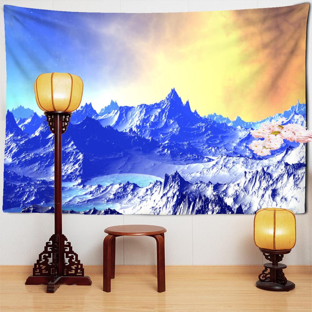 

Пейзажная живопись гобелен настенный богемный хиппи абстрактный психоделический колдовство простой художественный скандинавский стиль домашний декор 95x70cm