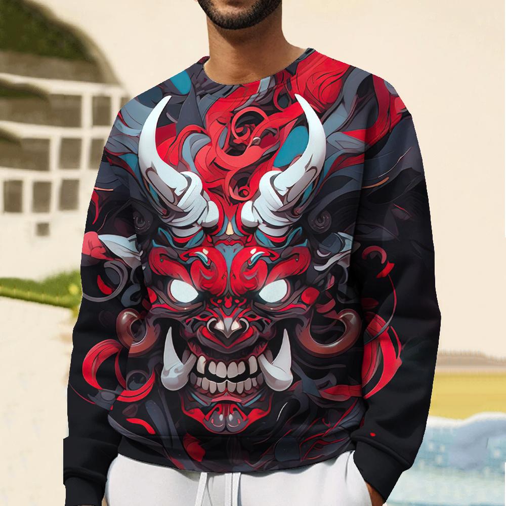 2024 Ghost Samurai  Print Sweatshirt Hoodies For Mens Spring Oversized Hoodie Fashion Hip Hop Unisex Pullover Male Clothing 5XL