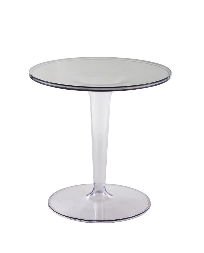 Nordic Simple Transparent INS Coffee Table - Round Acrylic Side Table, Removable Plastic, Compact for Small Spaces