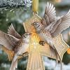 Bird Christmas Ornament Christian Symbol Hanging Decoration Bird And Faith Token Ornament for Xmas Tree