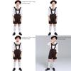 Elegant Children's German Oktoberfest Stage Costume With Hat For Halloween Cosplay