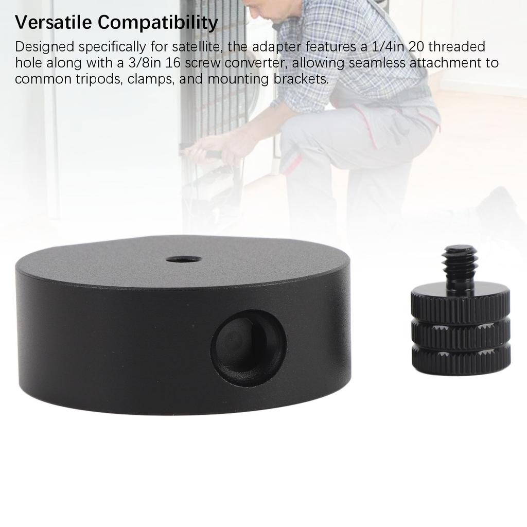Satellite Tripod Adapter Aluminum Alloy Universal Tripod Mount Adapter with 1/4in 20 Thread for Mini