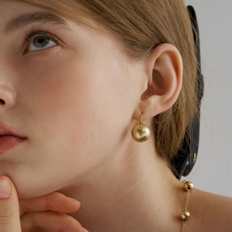 

Jean Paul Clarisse Or Ball Earrings BLSE012 gold