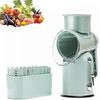 Multifunctional Manual Rotary Cheese Shredder and Food Grater - 3-in-1 Stainless Steel Blades Cheese Grater and Vegetable Slicer - Efficient ABS Fruit