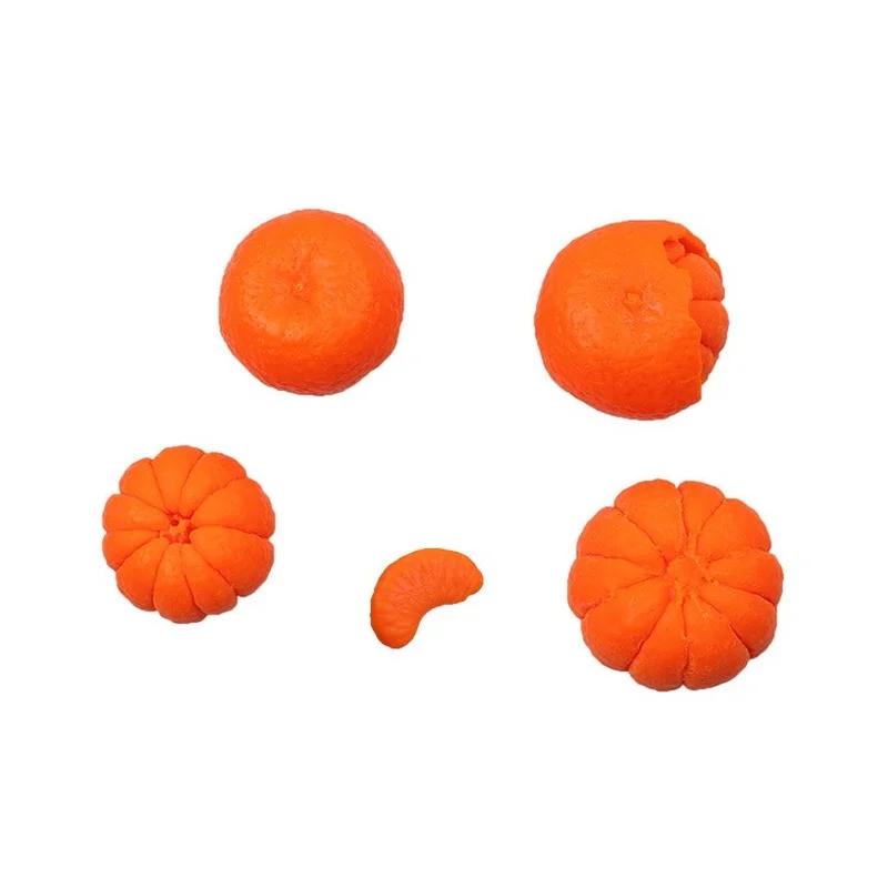 1PC Orange Shape Wax Decoration Mold Creative Peeling Orange Scented Candle Silicone Mold