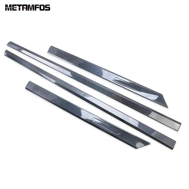 For Kia K5 Optima DL3 -2024 2025 Carbon Fiber Door Side Line Strip Body Skirt Molding Trim Sticker Accessories Car Styling