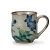 Kutani Ware Iwataya Pair of Mugs with Flower Pattern AP7-0862