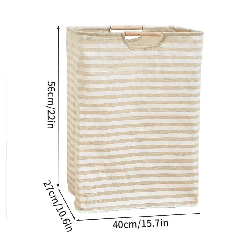 Large Capacity Laundry Storage Dirty Clothes Storage Basket with Handle Hamper Collapsible Laundry Basket Bathroom Accessories