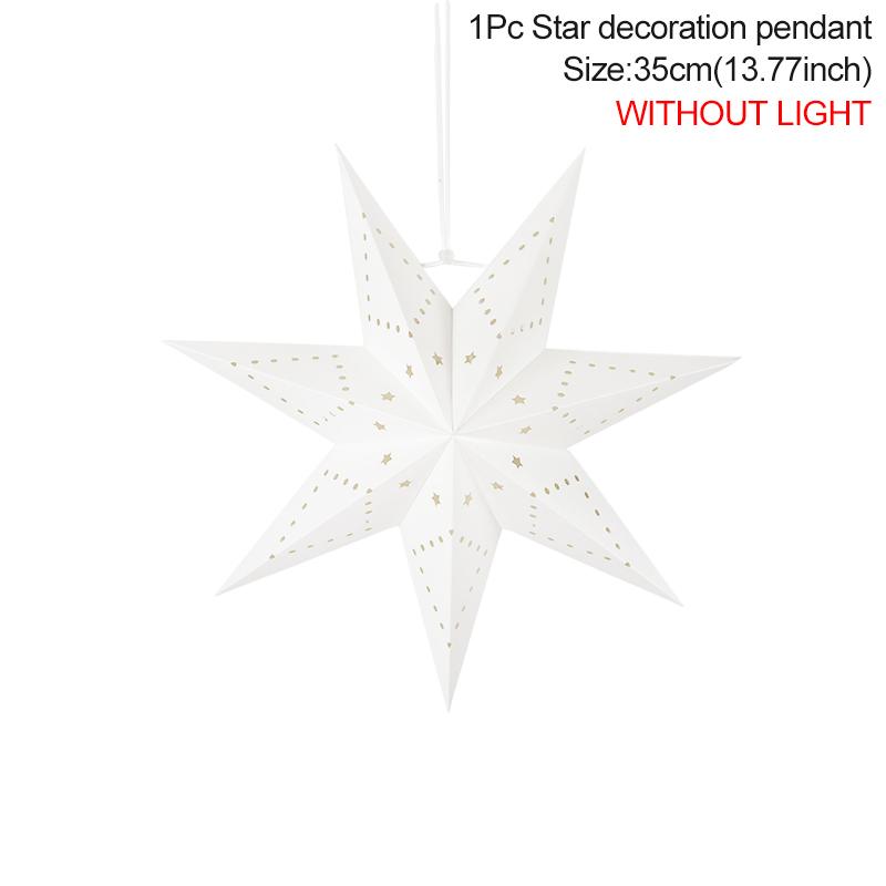 Hollow Star Hanging Pendant Eid Mubarak Ramadan Kareem Decoration Lantern 2025 Islamic Muslim Party Supplies Christmas Birthday