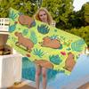 Cartoon Cute Capybara Microfiber Blanket Quick Drying Beach Towels Oversized Printing Super Absorbent Pool Towel Blanket