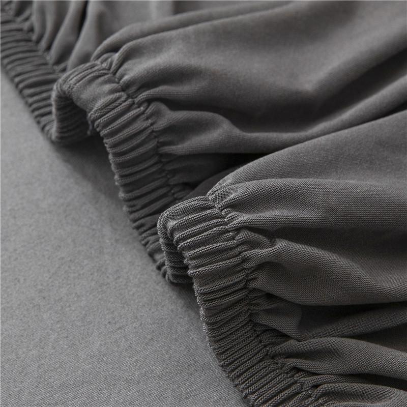 Grey Color Chair Covers Spandex Desk Seat Chair Covers Seat Protector Slipcovers For El Banquet Wedding Universal Size 1Pc