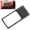 Qiilu Parking Button Frame Cover Carbon Fiber Sticker Center Console Decoration Cover Fit Mazda MX‑5 / Roadster ND16-20
