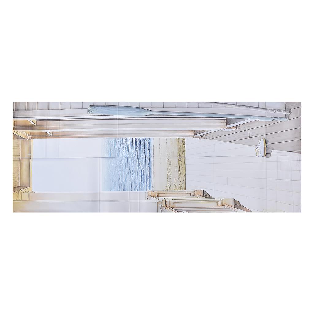 2 ks samolepka na dveře PVC materiál 3D vizuální efekty Snadno čistitelná Odnímatelná Vodotěsná Odolná proti oleji