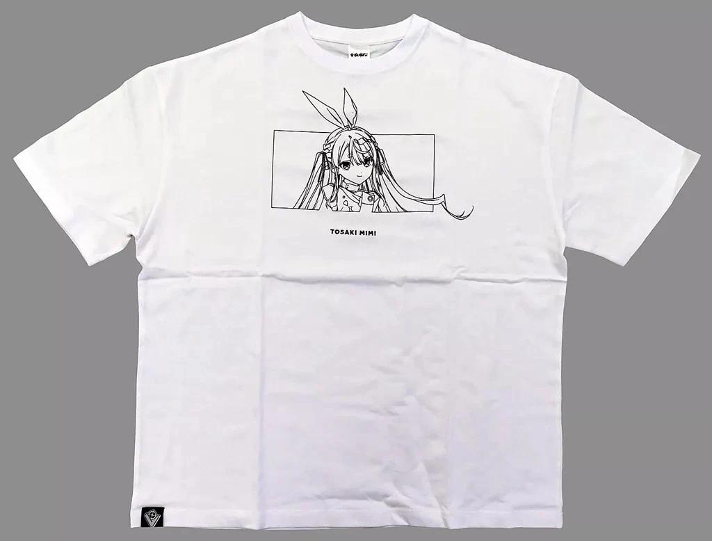 Mimi Usaki We Create the World with Games Line Art White T T-Shirt 2024 Release L