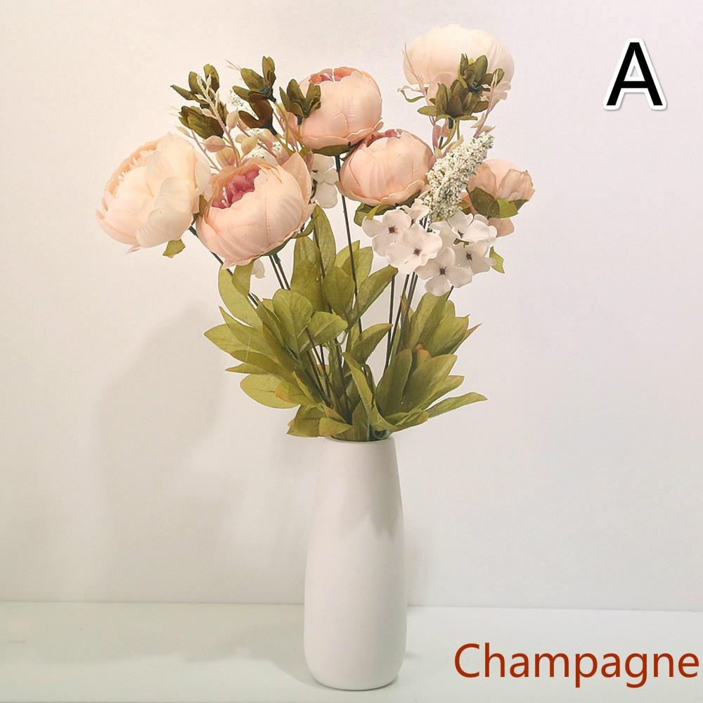 Very Beautiful 13 Heads Peony Flowers Fake Artificial  for Home Decorative Party Flowers