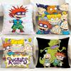 POPULAR R-RRugratsss Cushion Cover Comfortable Reversible Pillow Cover Ideal for Car Sofa Bedroom & Beyond