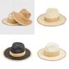 Summer Panama Hat With Wide Brim For Beach And Outdoor Sun Protection