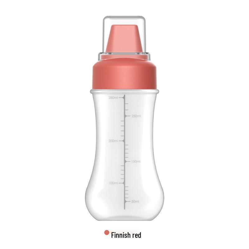 Five-Hole Squeeze Sauce Bottle with Dust Cover for Kitchen Condiments