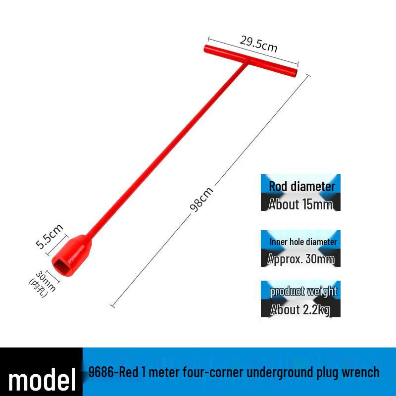 Outdoor Underground Fire Hydrant T-Socket Wrench