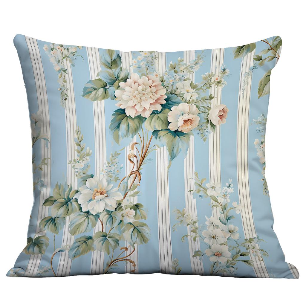 Ny Akvarell Pastoral Blommig Kuddfodral Hem Vardagsrum Soffa Kudde Kuddfodral Premium Hållbar Kvalitet