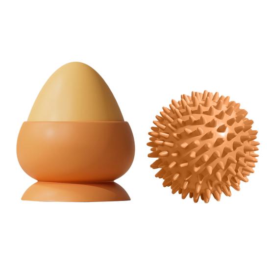 2Pcs/Set Silicone Massage Ball Set Pé/Mão/Costas/Cintura Fitness Relaxamento Muscular Adsorção Massagem Bola Plantar Fascite Relaxamento Miofascial