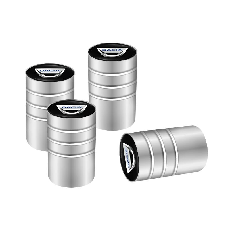 BGT1 4Pcs Aluminum Alloy Car Wheel Tire Valve Caps Stem Cover For Dacia Bigster Spring Duster Sandero Jogger Dokker Lodgy Logan