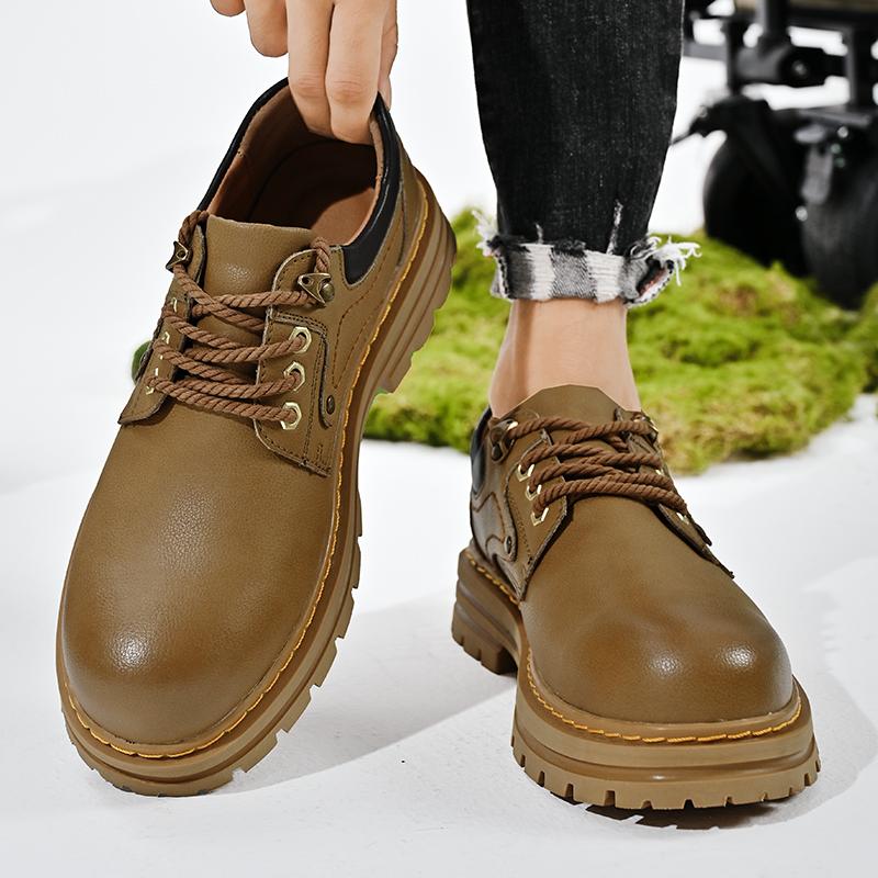 Trendy nuove scarpe casual da uomo per il tempo libero all'aperto versatili Gioventù adulto scarpe casual da uomo Scarpe da esterno in pelle Scarpe da passeggio Minimalismo