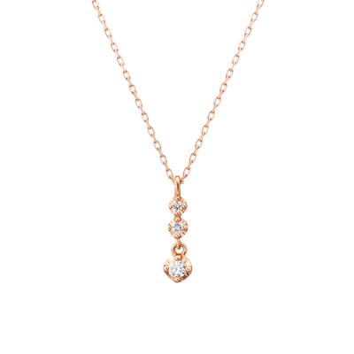 Diamant 10K Roségold Halskette 111736123102 4℃ (PG)