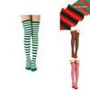 Christmas Elf Long Striped Thigh Stocking For Kids Adults